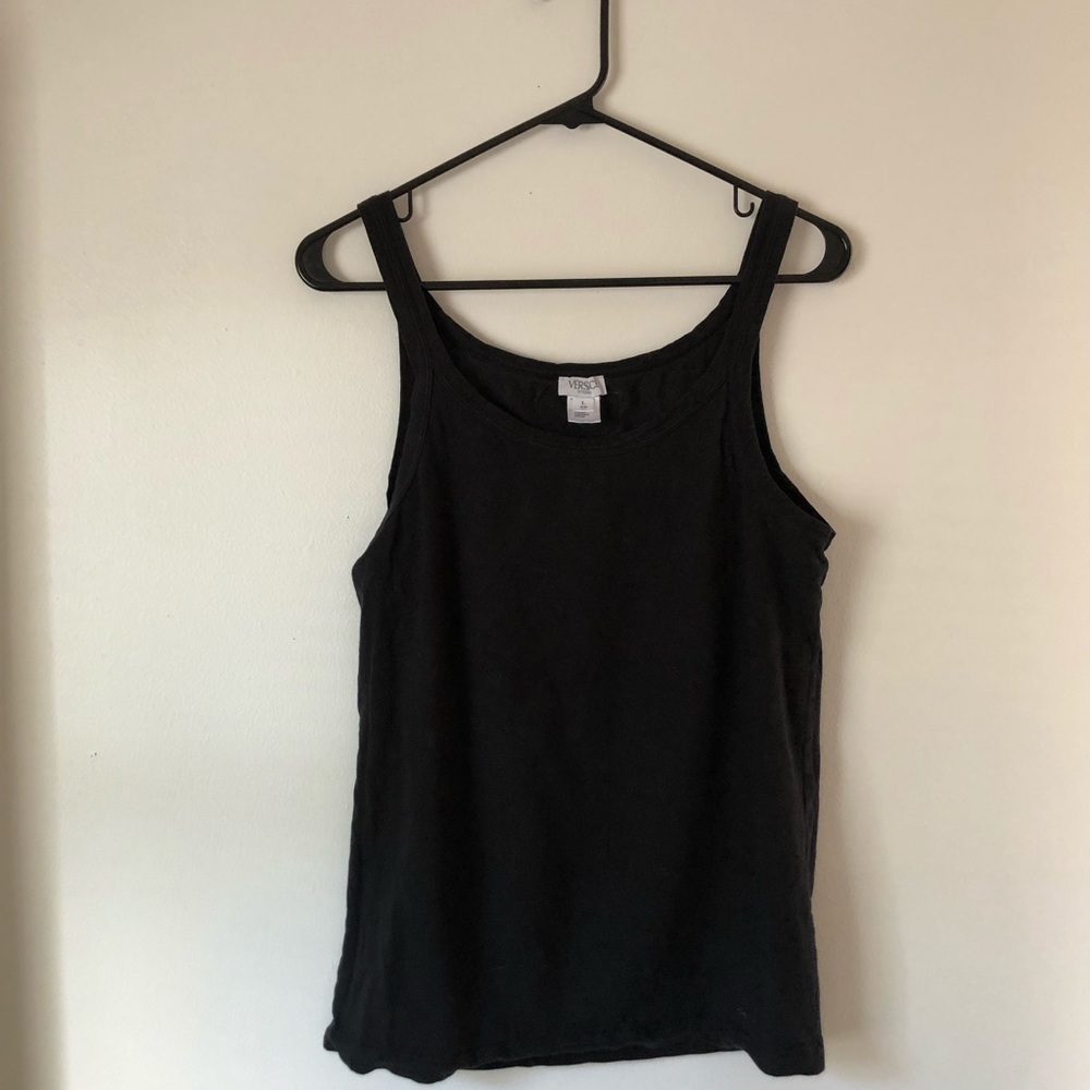 Versace Black Tank Top Size L